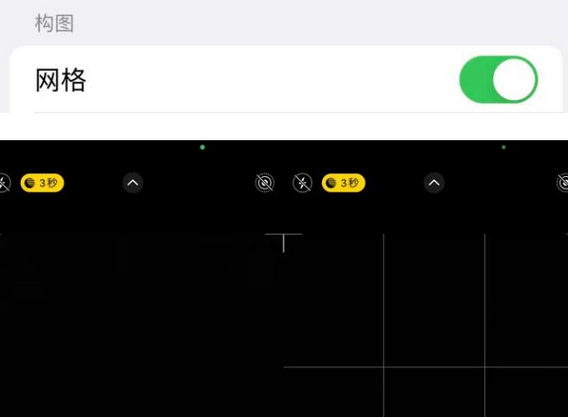 临渭苹果手机维修网点分享iPhone如何开启九宫格构图功能