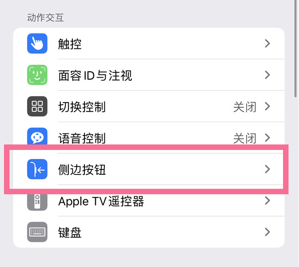 临渭苹果14维修店分享iPhone14 Plus侧键双击下载功能关闭方法 