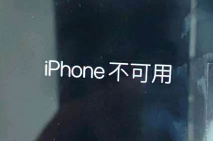 临渭苹果服务网点分享锁屏界面显示“iPhone 不可用”如何解决 