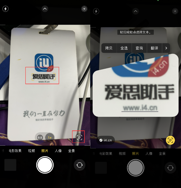 临渭苹果手机维修分享升级iOS 16后如何通过相机翻译文本 