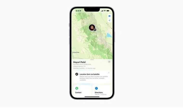 临渭苹果14维修分享iPhone14系列中 FindMy功能通过卫星分享位置方法教程 