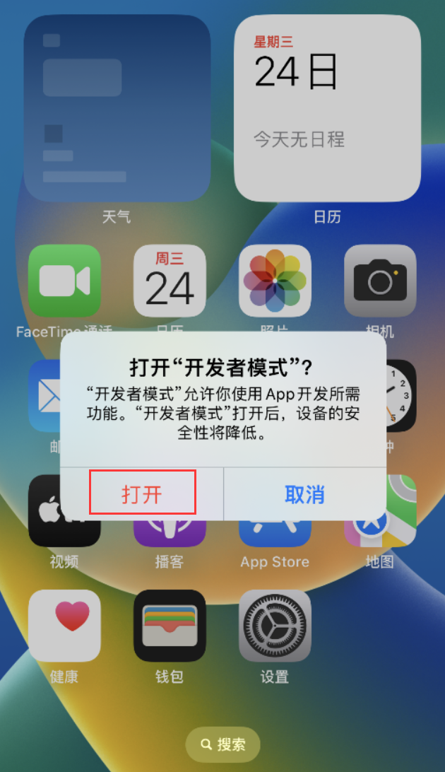 临渭苹果手机维修分享如何打开开发者模式 