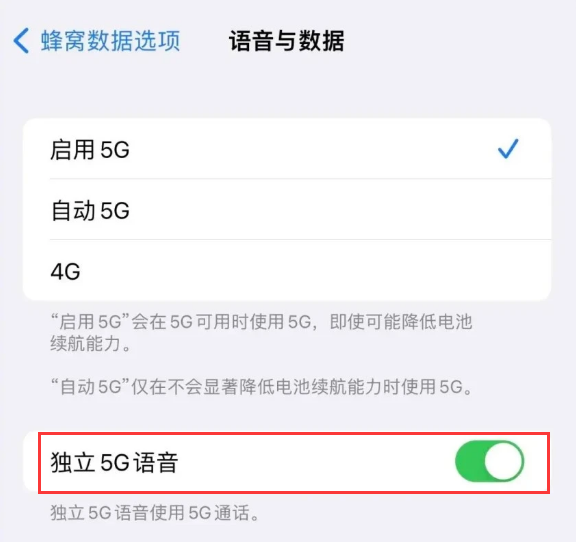 临渭苹果14维修分享iPhone 14 Pro如何开启VoNR 