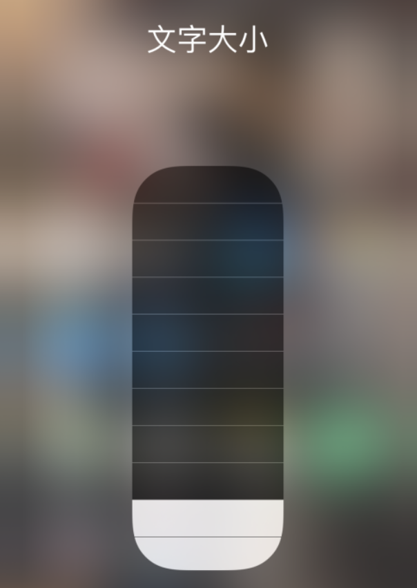 临渭苹果手机维修分享小技巧：在 iPhone 控制中心快速调节字体大小 