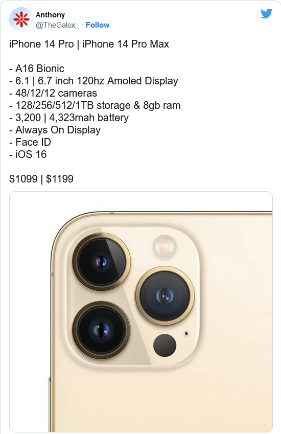 临渭苹果14维修分享iPhone 14全系涨价 