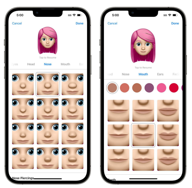 临渭苹果手机维修分享​iOS 16中的拟我表情有了哪些变化和升级 