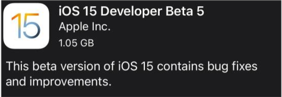 临渭苹果手机维修分享如何升级到iOS15.0 beta5 